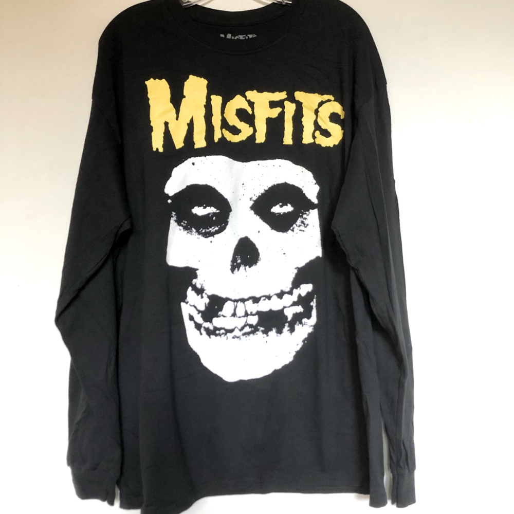 Misfits Long Sleeve Black Punk T Shirt - Picture 1 of 3
